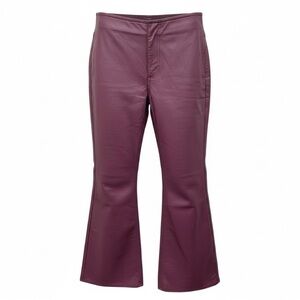 Free People purple Flared Leather Pants size 29